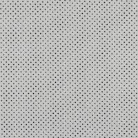 Baumwolle Stoff weiß kleine schwarze Punkte