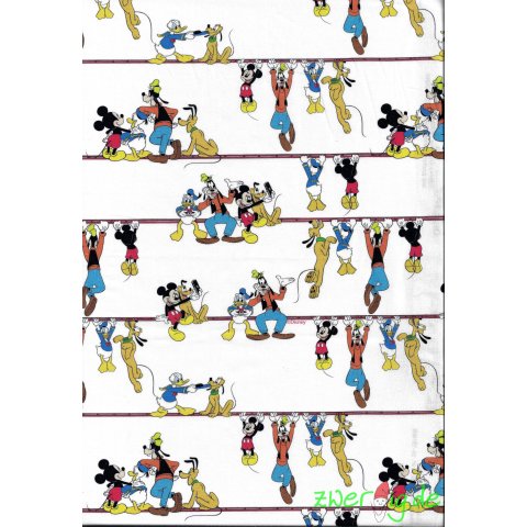 Baumwolle Stoff Mickey Donald Goofy Pluto