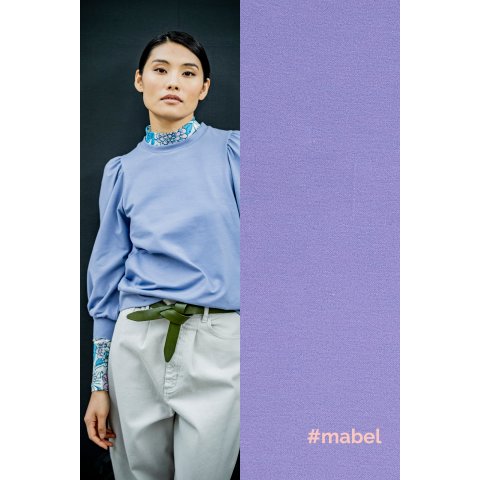 Jeans Jersey Stoff violet MABEL