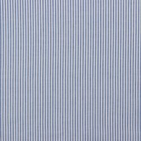 Baumwolle Stoff gestreift himmelblau-weiß 3mm garngefärbt
