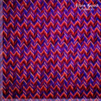 Wool-Touch Ethno zick zack blau rot FLAVIA