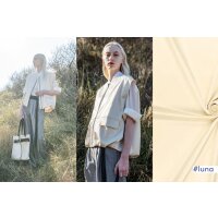 Baumwolle Satin stretch uni hellgelb LUNA - VEGA