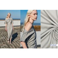 Viskose Leinen sand Twillstoff REBEL