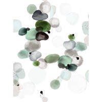 Baumwollstoff Digitaldruck multicolor auf ecru JAZZ