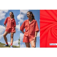 Baumwolle Strickstoff rot TASHA, TESNI
