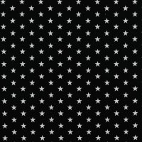 Baumwolle Stoff schwarz mit Sternen