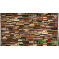 Baumwolle Stoff bunt Bücher über Bücher