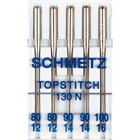 Schmetz Nähmaschinennadeln Topstitch/Metallic 5St. 80-100