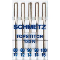 Schmetz Nähmaschinennadeln Topstitch/Metallic 5St....