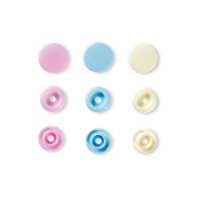 Prym Love Druckknopf Color Snaps nähfrei 12,4 mm rosa/hellblau/perle 393007