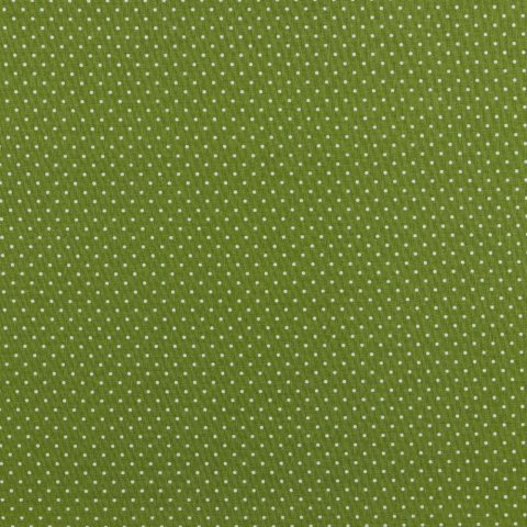 Baumwolle Stoff grün kleine weiße Punkte