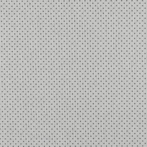 Baumwolle Stoff weiß kleine graue Punkte