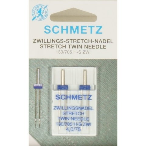 Schmetz Nähmaschinennadel Stretch Zwillings 2er-Set 75/4,0 mm