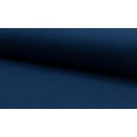 Bündchenstoff glatt uni indigo blau