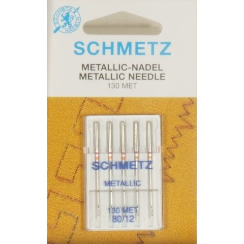 Schmetz Nähmaschinennadeln Metallic 80/12 5St.