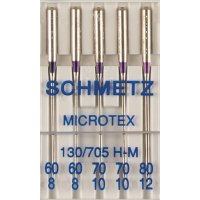 Schmetz Nähmaschinennadeln 130/705 Microtex 60-80