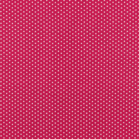 Baumwolle Stoff pink mit kleinen Sternchen